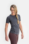 RYU Womens Vapor Crew Neck in Asphalt Heather