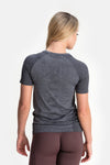 RYU Womens Vapor Crew Neck in Asphalt Heather