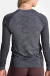 RYU Womens Vapor Long Sleeve in Asphalt Heather