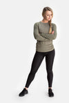 RYU Womens Vapor Long Sleeve in Fatigue