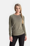 RYU Womens Vapor Long Sleeve in Fatigue
