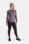 RYU Womens Vapor Long Sleeve in Raisin