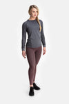 RYU Womens Vapor Long Sleeve in Asphalt Heather