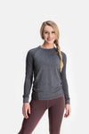 RYU Womens Vapor Long Sleeve in Asphalt Heather
