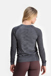 RYU Womens Vapor Long Sleeve in Asphalt Heather