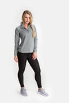 RYU Womens MidLayr 1/2 Zip in Athletic Grey Heather