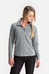 RYU Womens MidLayr 1/2 Zip in Athletic Grey Heather