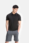 RYU Mens Tech Polo in Black