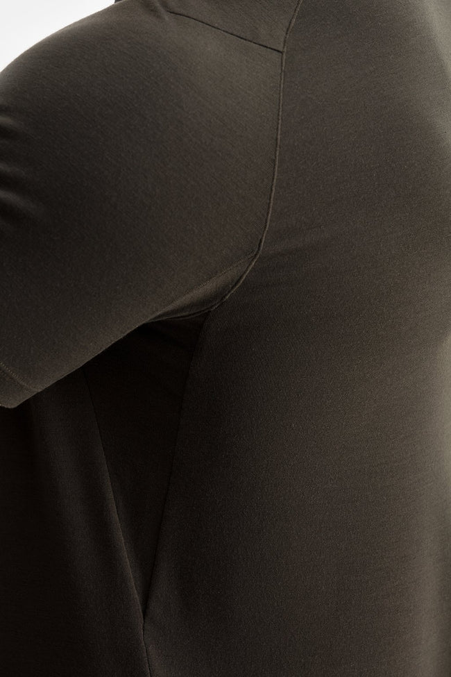 RYU Mens Tech Crew Tee in Titanium