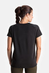 RYU Womens Tech Crew Tee in Black