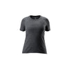 RYU Womens Standard Issue Tee - Respect Graphic in Asphalt Heather