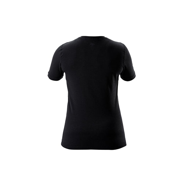 RYU Womens Standard Issue Tee - Respect Graphic in Raven