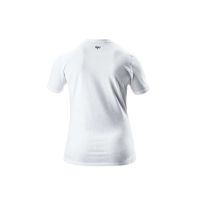 RYU Womens Standard Issue Tee - Respect Graphic in White
