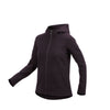 RYU Womens Ethos Full Zip Hoodie in Blackened Mulberry