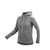 RYU Womens Ethos Full Zip Hoodie in Heather Stone Grey