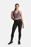 RYU Womens Bra Top in Darkened Arsenic